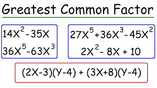 How To Factor The Greatest Common Factor In a Polynomial  Algebra [upl. by Itnavart]