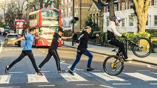 Bike Parkour Race through London and Paris [upl. by Kepner9]