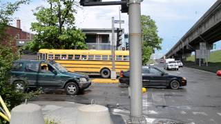 THOMAS FLATNOSE SCHOOL BUS ACTION  MONTREAL [upl. by Gniw866]