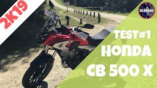 TEST  HONDA CB500X 2019  La petite baroudeuse A2 [upl. by Ma944]