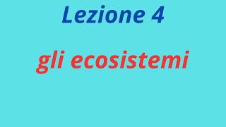 Lezione 4 gli ecosistemi [upl. by Elleirad792]