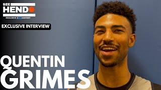 Quentin Grimes talks Dallas mavericks learning from Klay Thompson amp gives mt Rushmore for shooters [upl. by Granville]