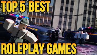 Top 5 BEST Roleplay Games on ROBLOX 2021 [upl. by Anitra299]