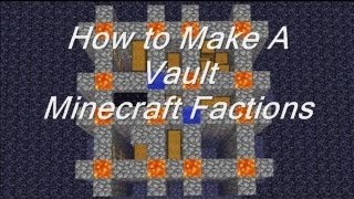 How to Build a Vault Minecraft Factions [upl. by Ttezzil]