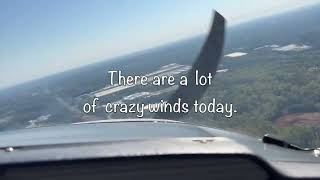 A Very Windy Landing at Gwinett County GA  N51224 a Cessna 150J  Ray Steelman HD 720p [upl. by Warrin]