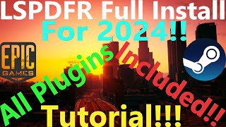 LSPDFR Full Install Tutorial  All Plugins Included  2024  criminaljusticeyoutube [upl. by Hermosa339]