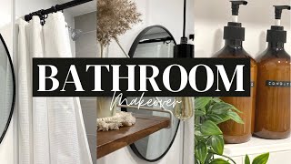 BATHROOM MAKEOVER  These decor updates made a HUGE difference  Ety [upl. by Bowden]