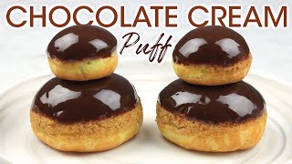 How To Make Chocolate Cream Puff Religieuse Au Chocolat Easy Cream Puff Recipe  How To Cuisine [upl. by Rehpitsirhc587]