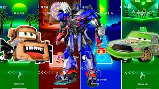 🚗 Tow Mater 🚛 vs Optimus Prime Transformers vs Chick Hicks 🛻  Coffin Dance 🪩 [upl. by Leunamnauj984]