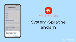 SystemSprache ändern  Huawei Android 10  EMUI 12 [upl. by Yboj]