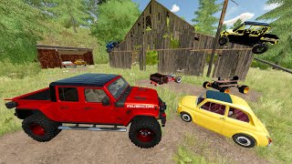 Buying Very Old Abandoned Barns at Auction  Farming Simulator 22 [upl. by Arhsub]