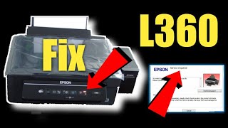 epson l360 red light blinking problem solutionL360 service required solutionl360 resetter software [upl. by Krenn]