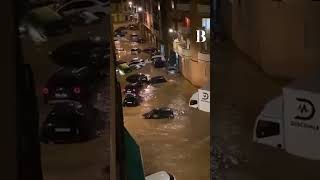 Spanish Flood Disaster Torrential Rains Ravage Valencia rain spanish [upl. by Asseral]