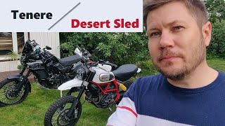 Yamaha Tenere 700 vs Ducati Scrambler Desert Sled [upl. by Elrem337]