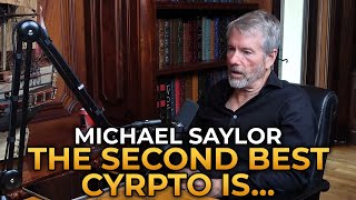 Michael Saylor  The Second Best Cryptocurrency Is [upl. by Ahtoelc710]