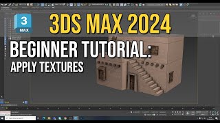 3Ds Max 2024  Beginner Tutorial  Apply MaterialsTextures [upl. by Yalc]