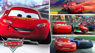 Lightning McQueens Most Competitive Moments  Pixar Cars [upl. by Denie]