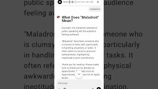 What Does quotMaladroitquot Mean [upl. by Warila205]