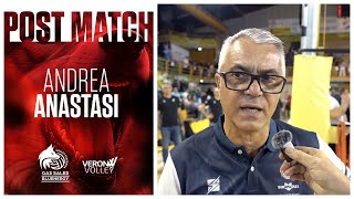 Andrea Anastasi post PiacenzaVerona  Intervista 3° Trofeo Astori [upl. by Littlejohn747]