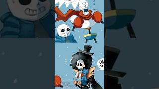 Papyrus and Sans meet Brooke Undertale Comic Dub undertale onepiece shorts [upl. by Puto]