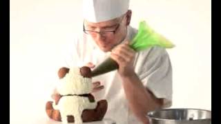 FukuidoMilestone JAPAN How to make a panda cake [upl. by Aizahs]