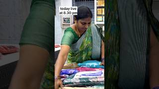 కొత్త స్టాక్ వచ్చిందిpattu sareefoil print sareesdaily wear sareestoday live at 830 pm [upl. by Ashbey]