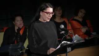 Marina Abramovic  Wounded to Death Ferite a Morte United Nations Headquarters [upl. by Brok858]