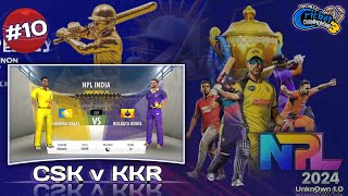 CSK vs KKR • WCC3 NPL 2024 • War for Dominance 10 • Unkn0wn 10 [upl. by Weslee]