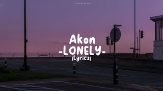 Akon LONELY Lyrics slowed  reverb [upl. by Annoynek]