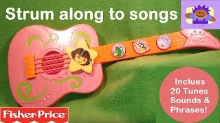 2009 FisherPrice Dora the Explorer tunes guitar toy [upl. by Tamar]