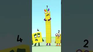 Back to School Counting Fun Colourful Painting Numbers  Part 5  Number Seven  Numberblocks [upl. by Elik106]