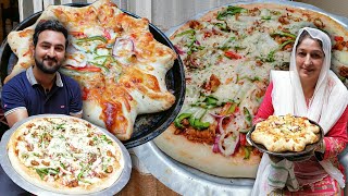 Popular Crown Pizza Or Plain Pizza Banane Ka Tarika Detailed Video  Using Both Types Oven At Home [upl. by Boff]