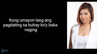 Katrina Velarde  Kung naging tayong dalawa lyrics video [upl. by Ydeh]