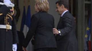 Hillary Clinton in France for security talks [upl. by Airrej]