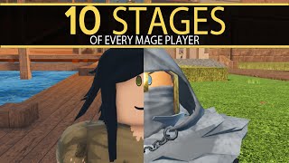 10 Stages Of a Mage Player  Arcane Odyssey [upl. by Atinauq692]