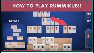 RUMMIKUB How To Play Super Simple Step By Step Walkthrough [upl. by Sucramd]