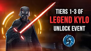 LEGENDARY KYLO UNLOCK EVENT  ALL 3 TIERS  Star Wars Galaxy of Heroes [upl. by Nellda]