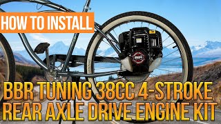 38cc 4Stroke Rear Axle Drive Hub MountEngine Kit How To Install [upl. by Doig]