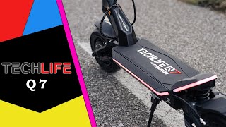 Techlife Q7 🛴 Jedna z najlepszych elektrycznych hulajnóg  Recenzja 4K [upl. by Ateerys118]