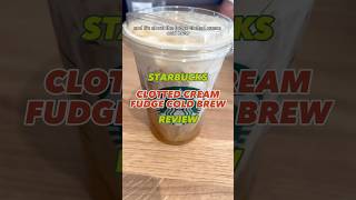 Starbucks Clotted Cream Fudge Cold Brew Review shorts starbucks [upl. by Akirehs348]