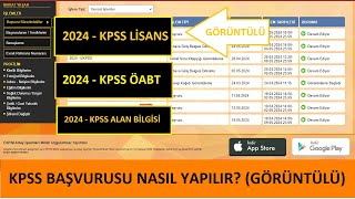 2024 KPSS BAŞVURUSU NASIL YAPILIR GÖRÜNTÜLÜ ANLATIM KPSS LİSANS ÖABT BAŞVURUSU B GRUBU KPSS [upl. by O'Donovan165]