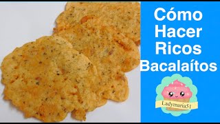 Cómo Hacer Bacalaitos fritos Puertorriqueños Frituras de Puerto Rico 🇵🇷 [upl. by Norved]