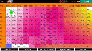 API Tech ECU tuning via mobile with wideband sensor [upl. by Arvo323]