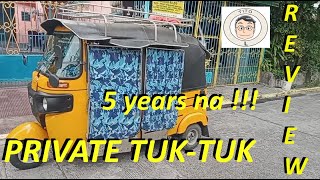 2018 Bajaj RE  Our Private use tuktuk parang kotse din siya [upl. by Imoian470]