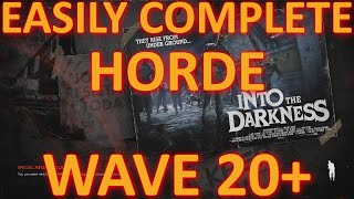 Zombie Army 4 How To Easily Complete Horde Wave 20 Solo [upl. by Asirram]