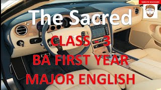 BA First YEAR Major English in nepali  CLASS  3  The Sacred BY SAJJAN RAJ POKHREL [upl. by Legnalos563]