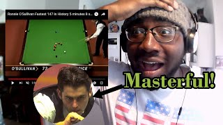 American Reacts  quotRonnie OSullivan  Fastest 147 In Snooker Historyquot [upl. by Adnelg]