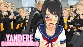 Yandere Chan vs 100 Delinquents  Yandere Simulator Mod [upl. by Nyladnar]