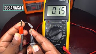 how to test and Measuring electric resistance using Digital Multimeter Model DT9205A For Beginners [upl. by Lyrahs]