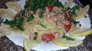 shrimp ✅with pasta ampcream 🍤🦐جمبري ✅مع المعكرونه والكريما على طريقة طبخة ماما اطيب المغذية والشهيه [upl. by Eenrahc]